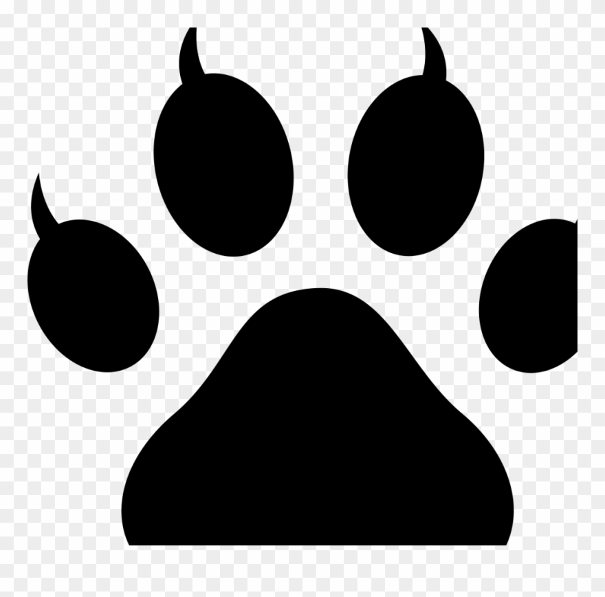 Paw clipart stencil, Paw stencil Transparent FREE for download on