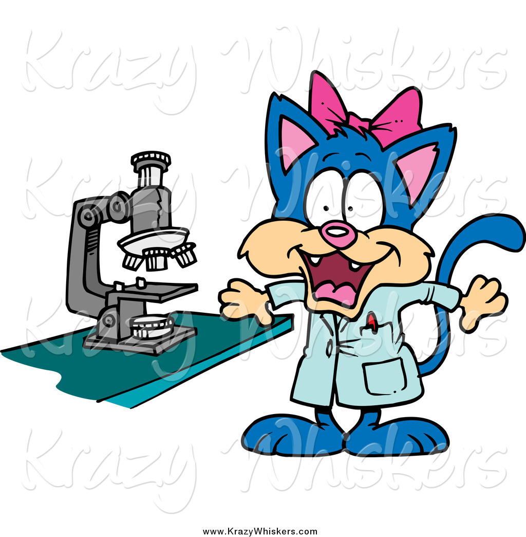 scientist clipart cat