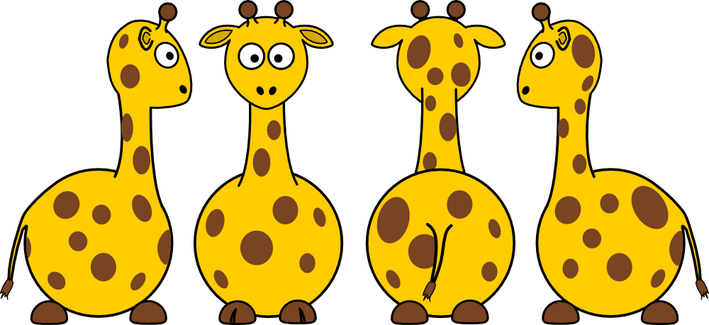 Clipart giraffe simple. Onlinelabels clip art cartoon