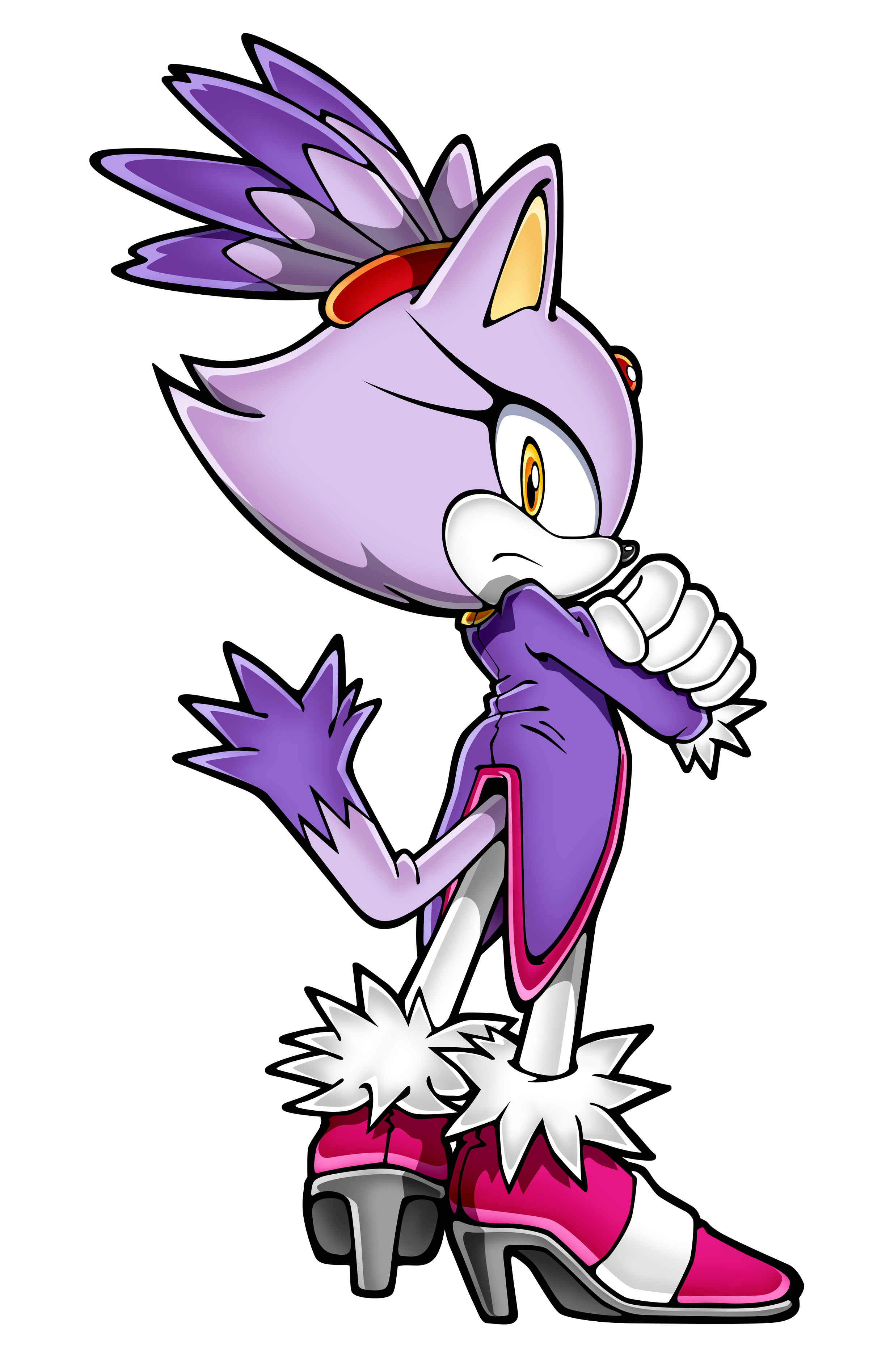 Clipart cat side view. Blaze the sonic rush