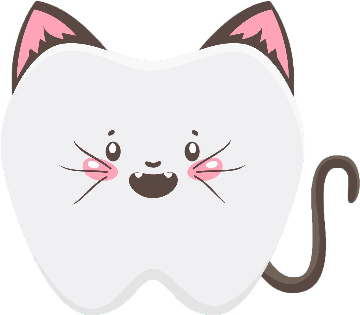 tooth clipart cat