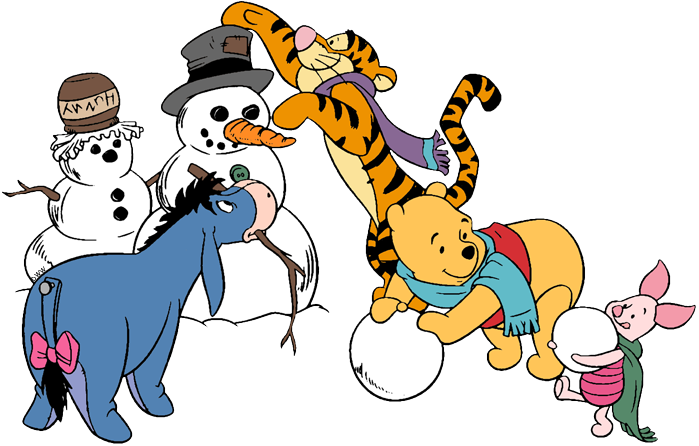 Snowman clipart january. Disney winter season clip