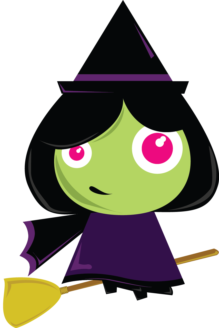 Witch clipart cute. Clip art silhouette at
