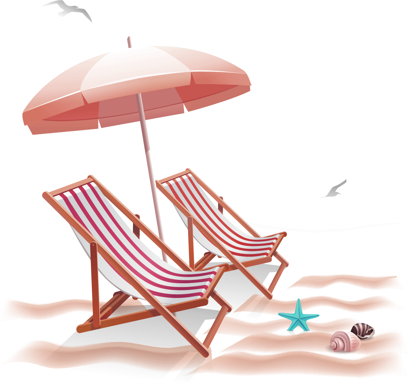 Coconut clipart umbrella. Beach chair clip art