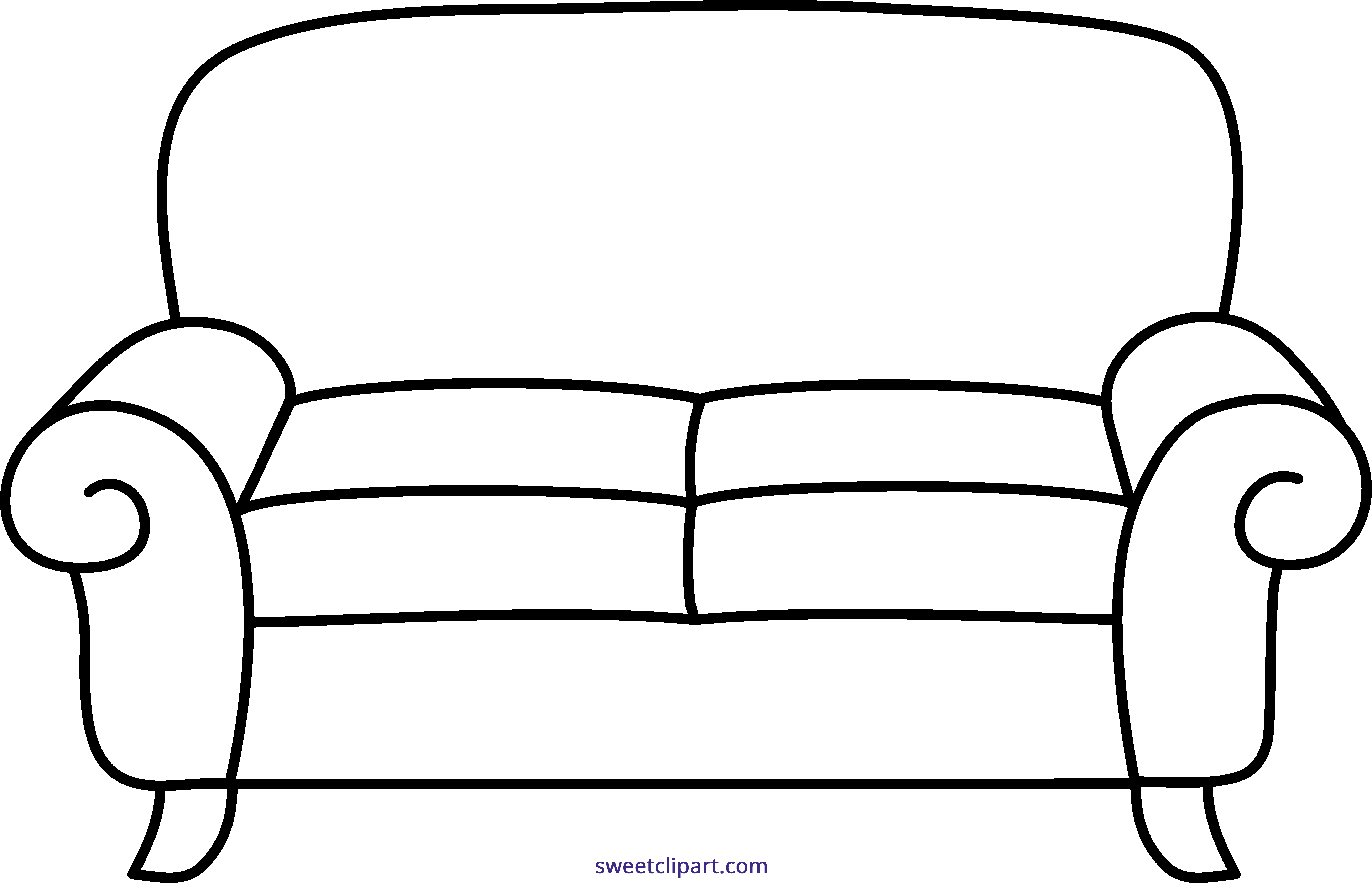 Chair furniture clip art. Couch clipart old couch