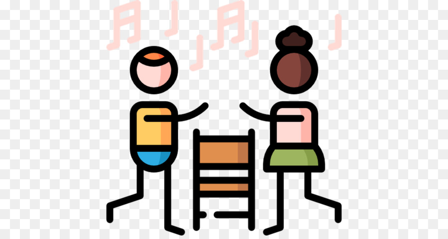 Clipart music chair. Cartoon illustration 