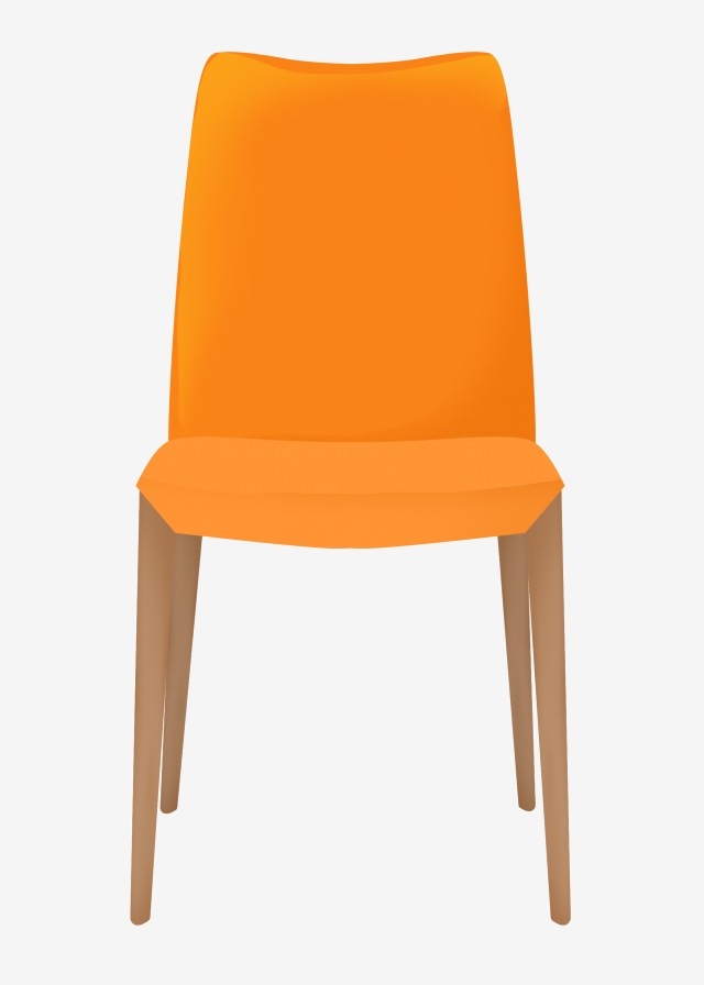 Exquisite armchair png . Clipart chair orange chair