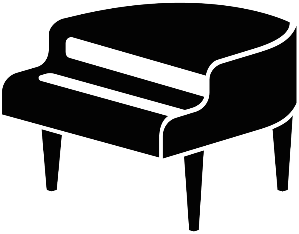 clipart chair piano