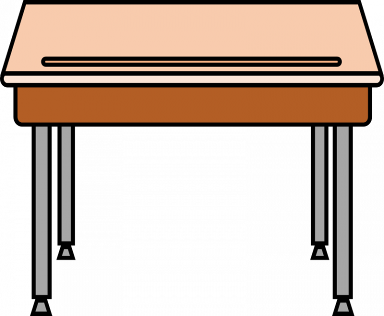 clipart school table