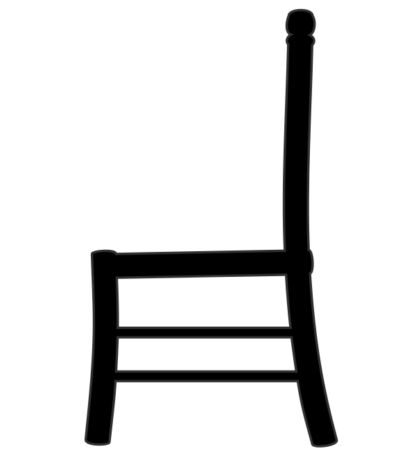 clipart chair side view