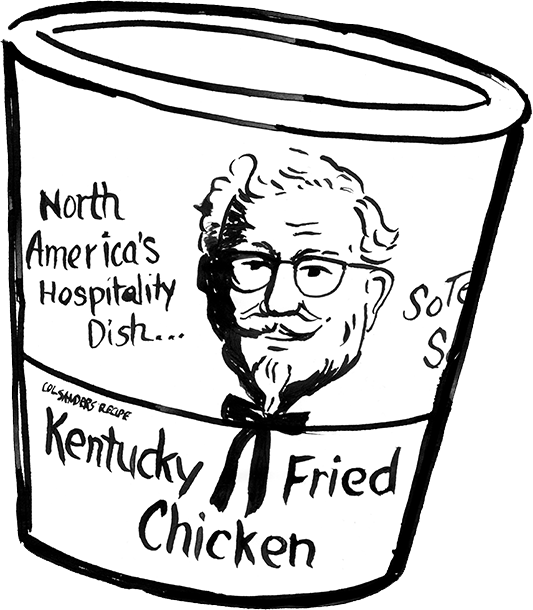 plate clipart fried chicken