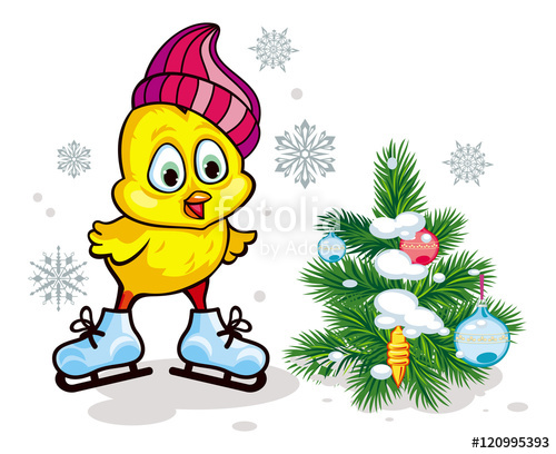 clipart chicken christmas