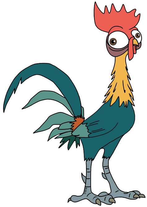 Clipart chicken coloring page. Moana clip art disney