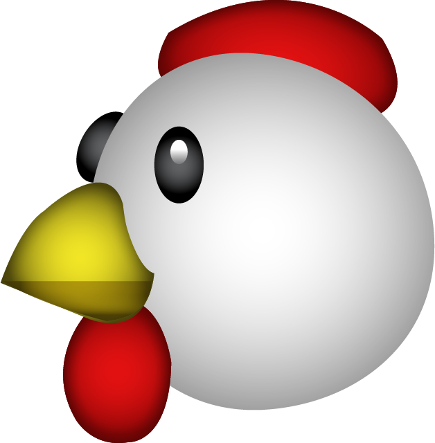 Png files download. Chicken emoji image in