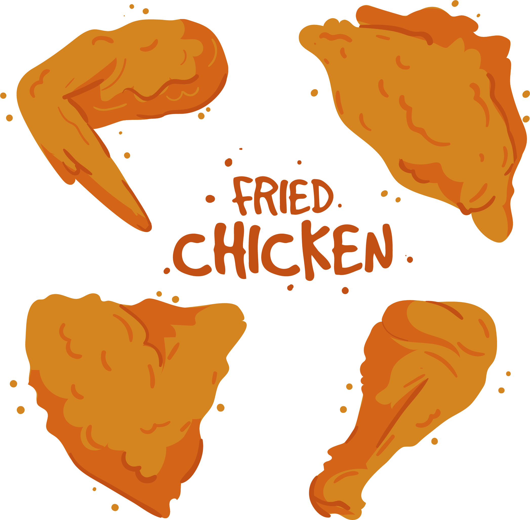 Fries clipart painting. Fried chicken buffalo wing