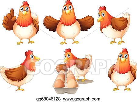 hen clipart group chicken