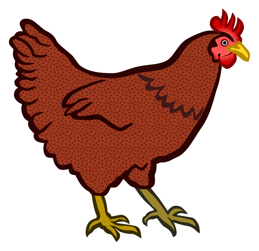 Onlinelabels clip art coloured. Clipart chicken hen