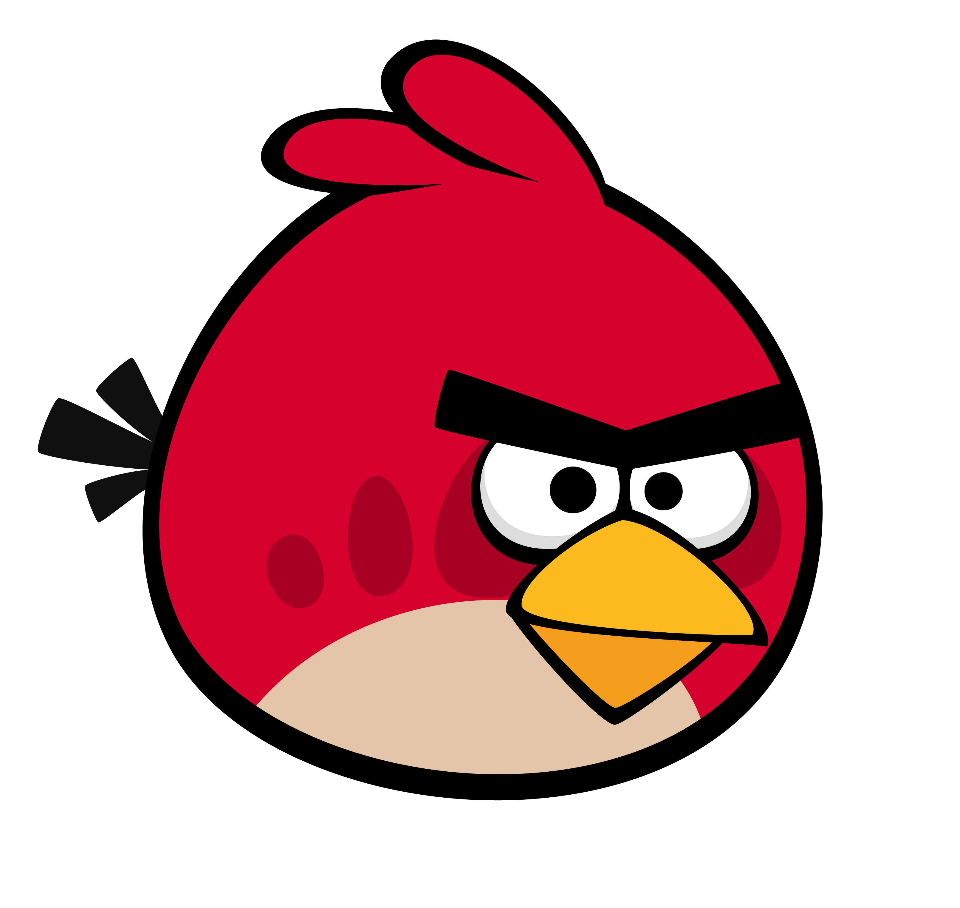 Angry red png image. Faces clipart bird
