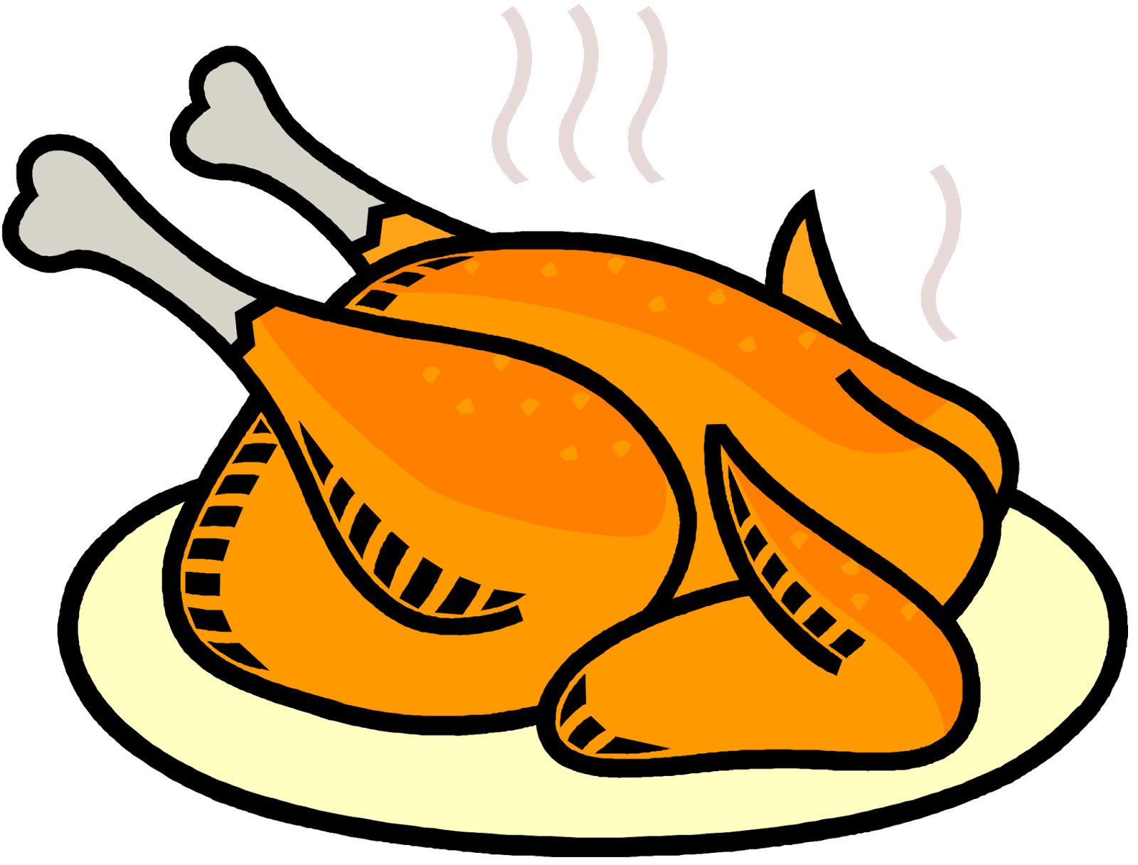 Chicken leg barbecue clip. Fries clipart roast fish