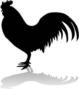 clipart chicken shadow
