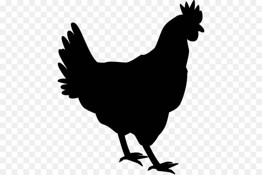 clipart chicken silhouette