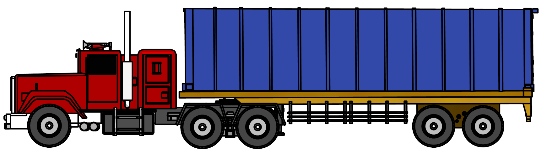 Industrial truck big png. Clipart duck side view