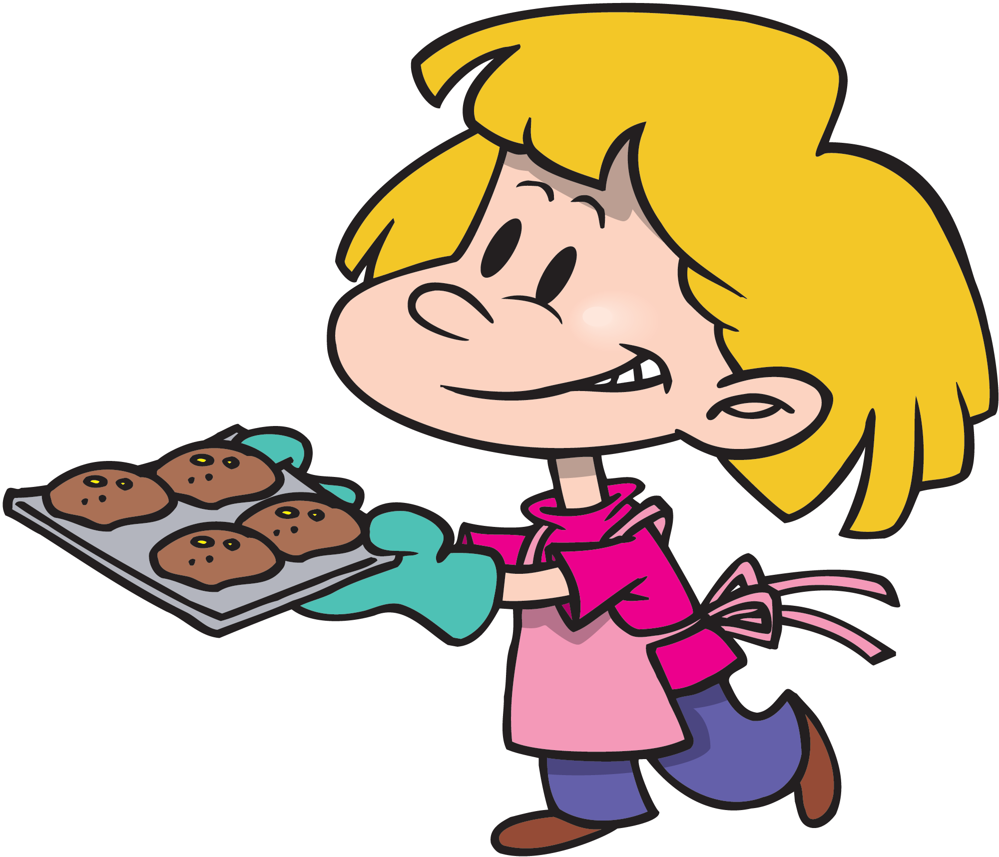 Children cooking free download. Female clipart baking