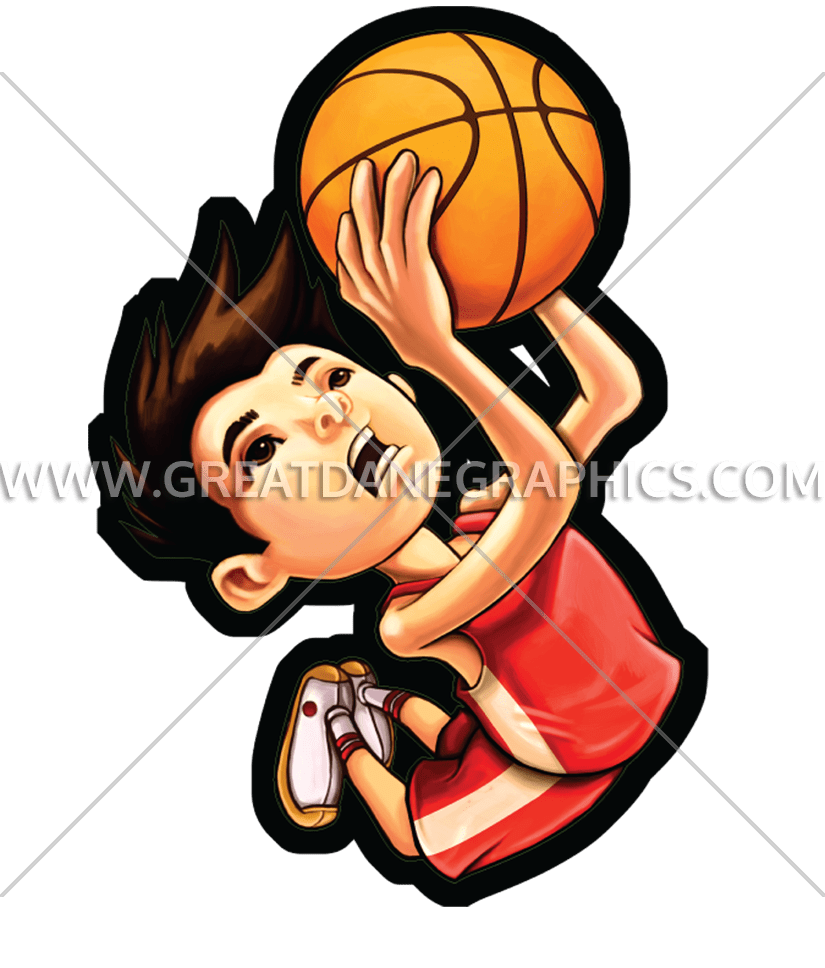 clipart child basketball