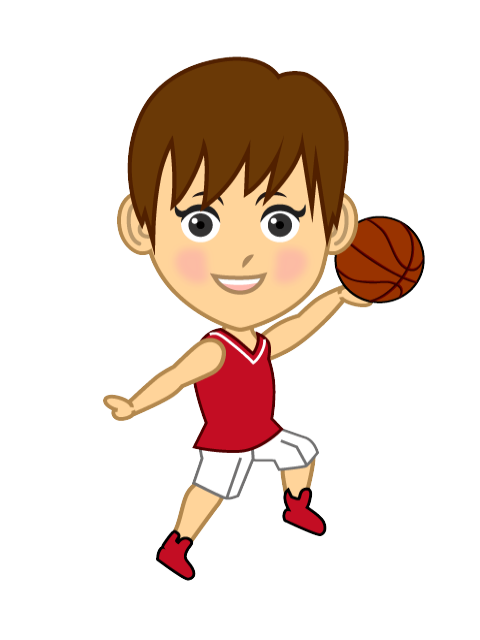 clipart child basketball