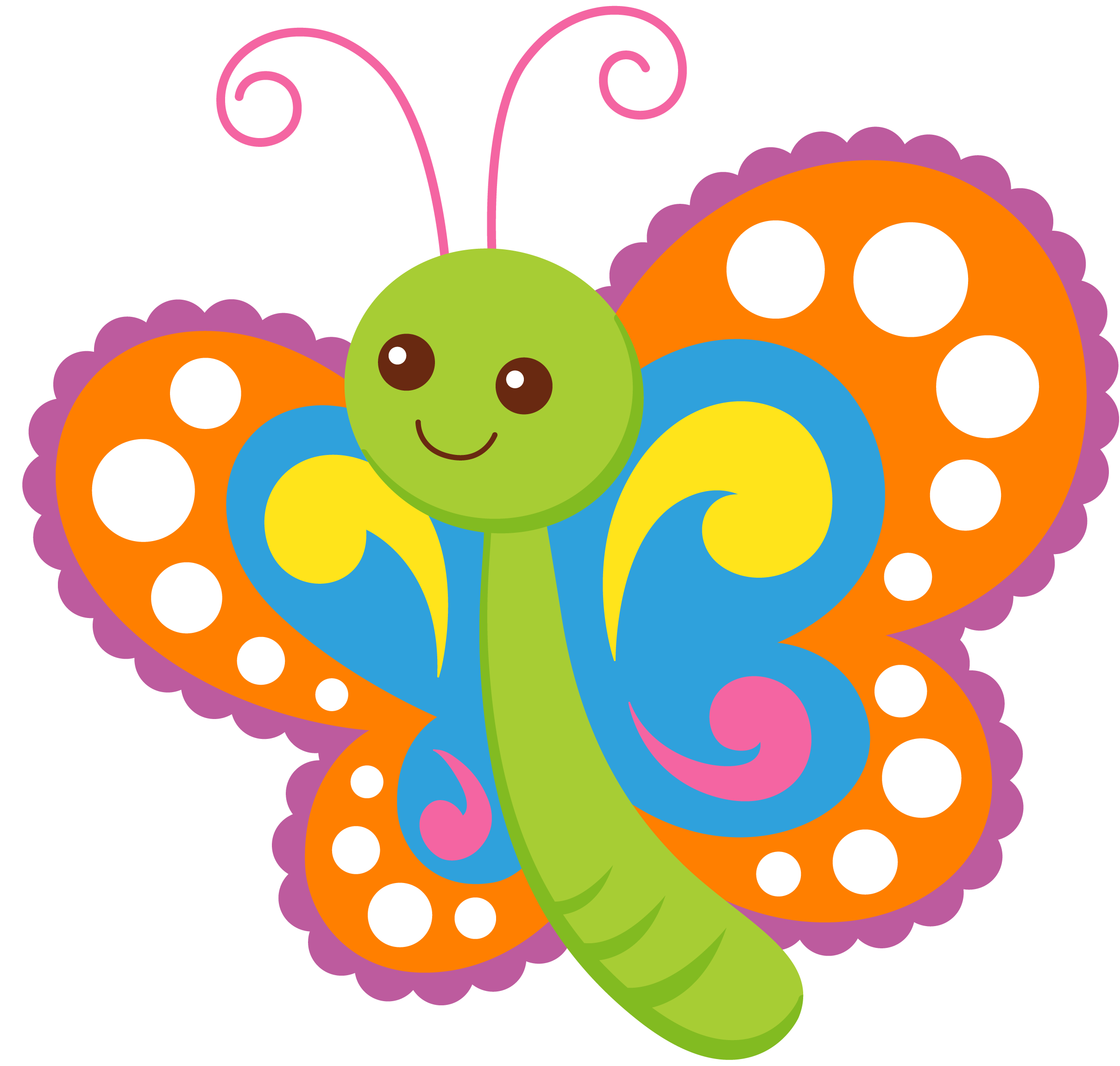 clipart child butterfly