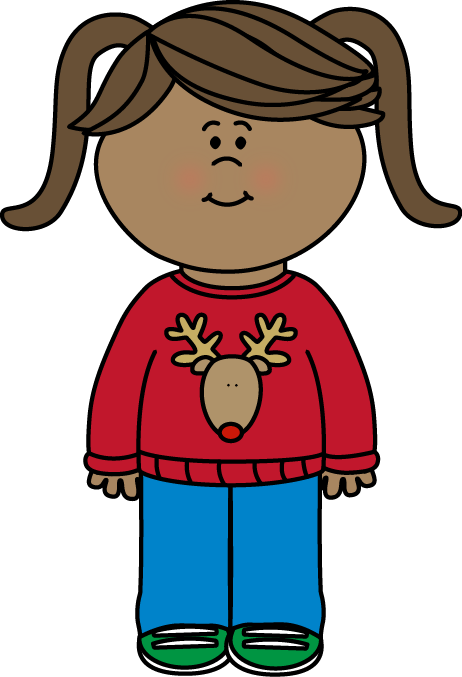 Friendly clipart friendly girl. Sweater clip art images