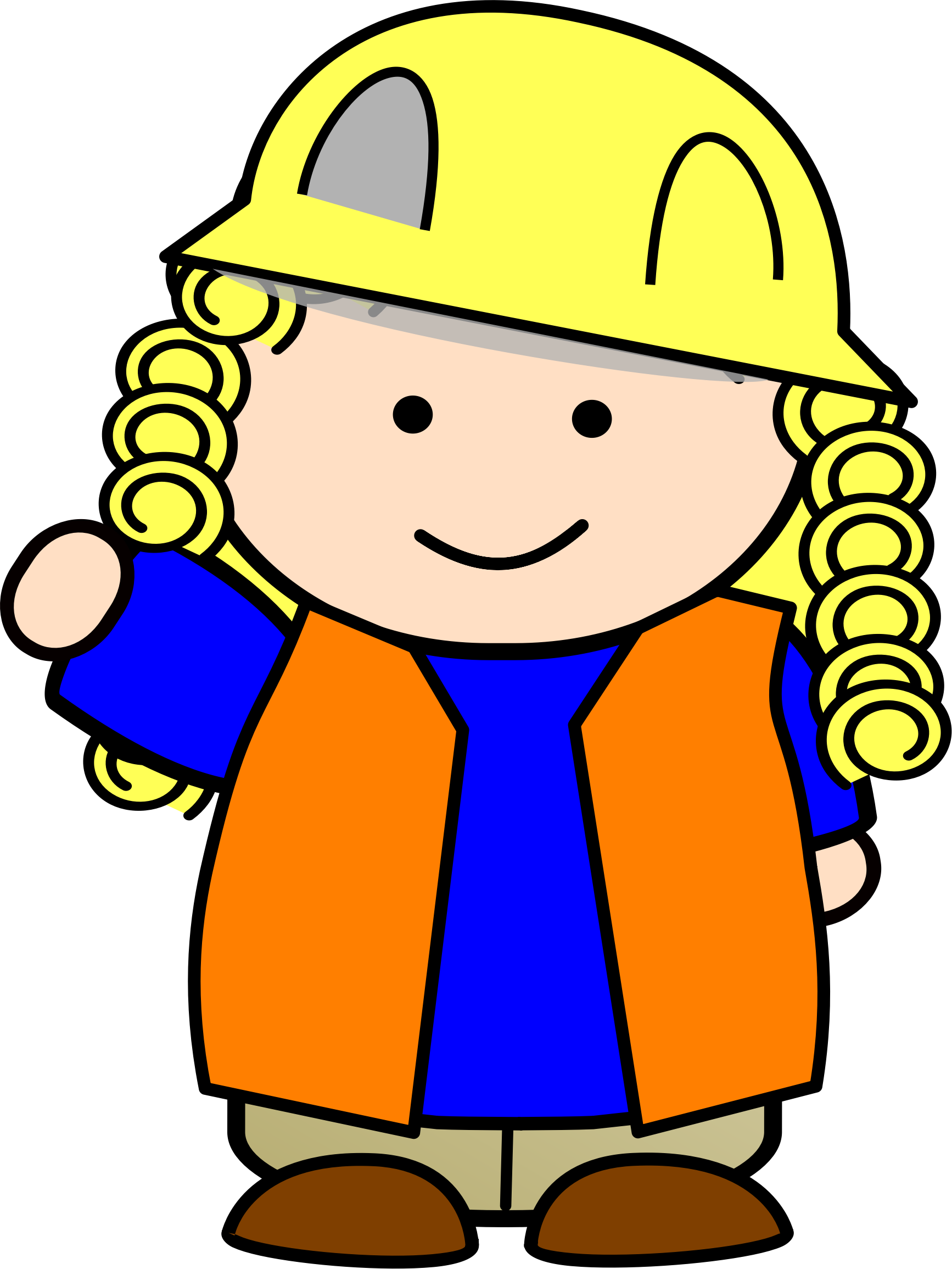 Kid big image png. Clipart girl construction