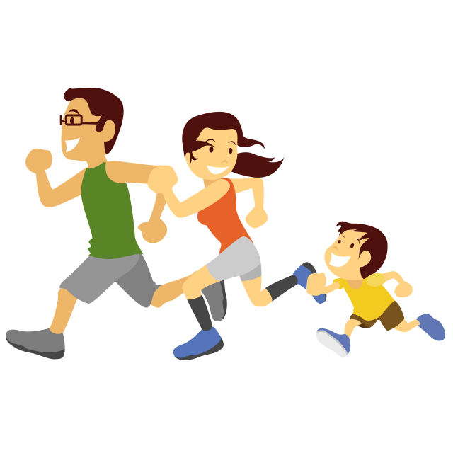 A day active lifestyle. Clipart child exercise