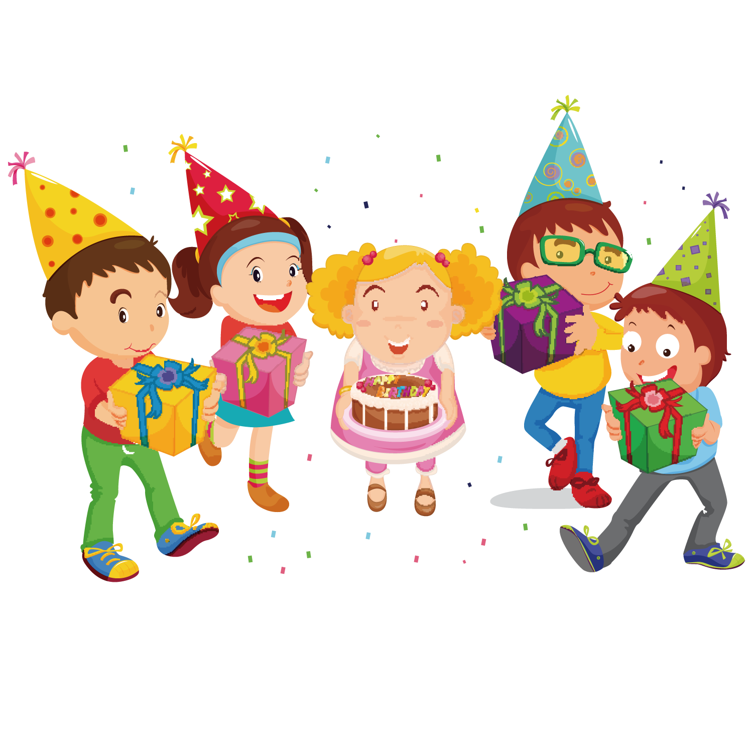 clipart children happy birthday