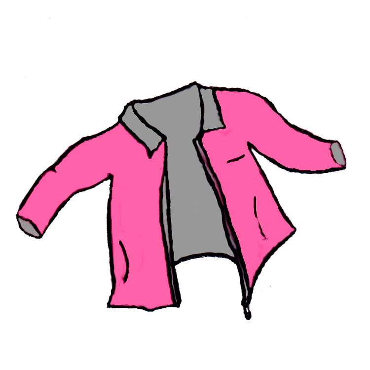 sweatshirt clipart pink coat