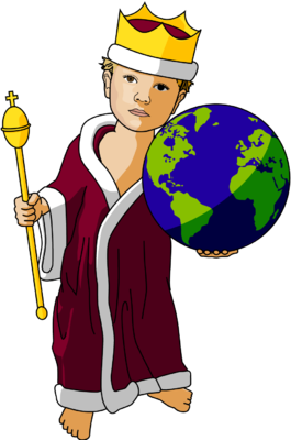 Rules clipart rule the world. Image child king christmas