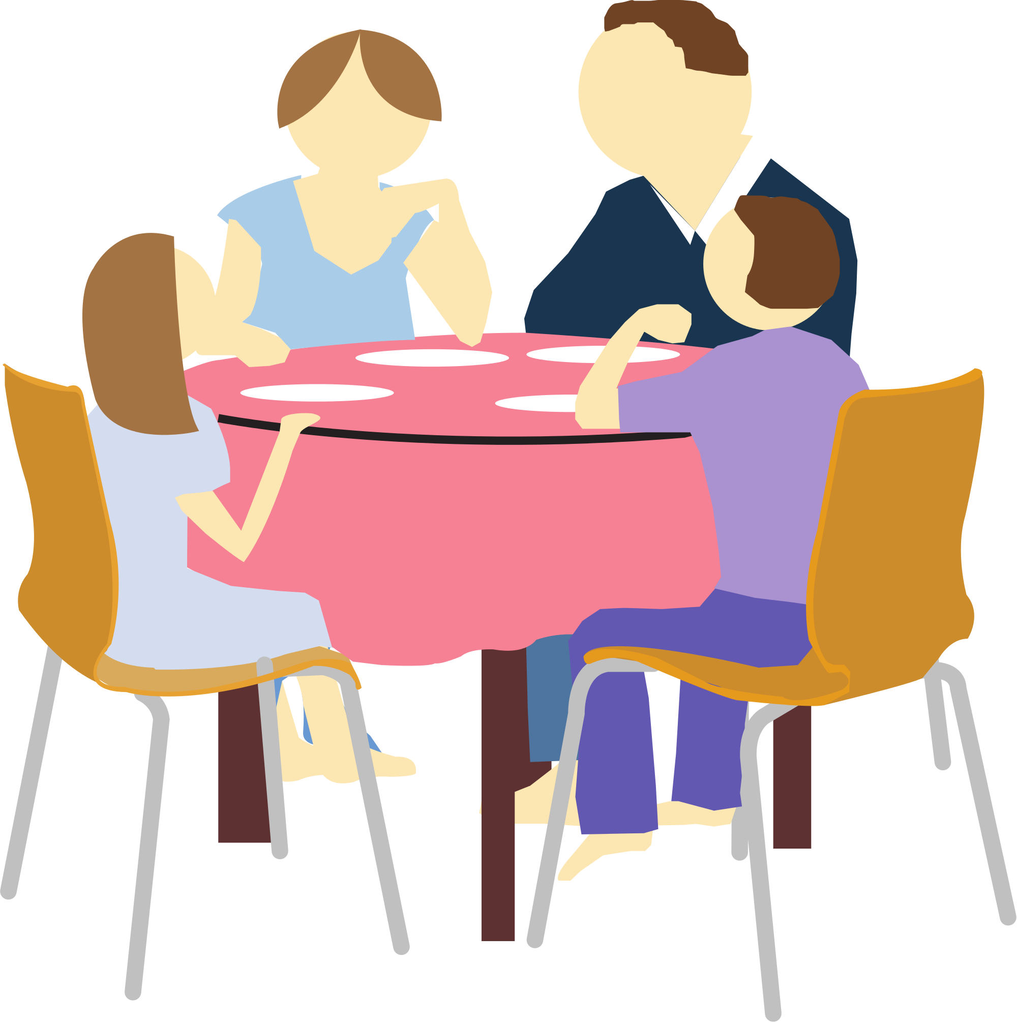 File family eating clip. Luncheon clipart parent