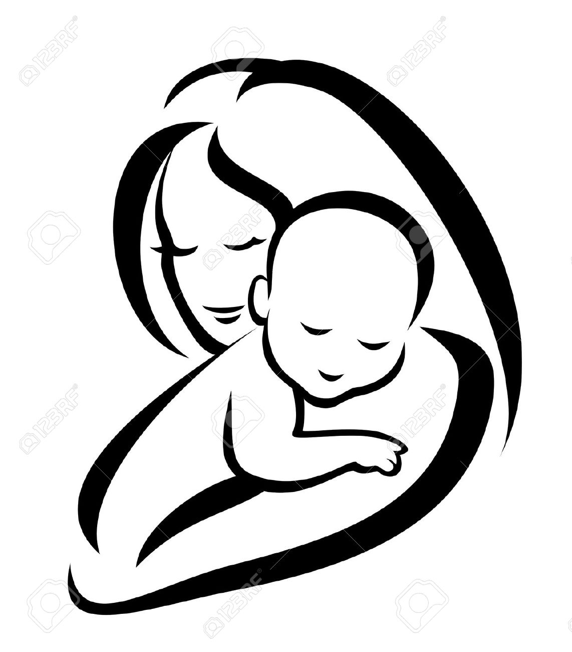 Mother and free download. Hug clipart hug baby