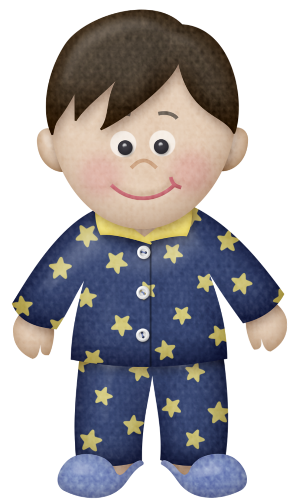 clipart child pajamas