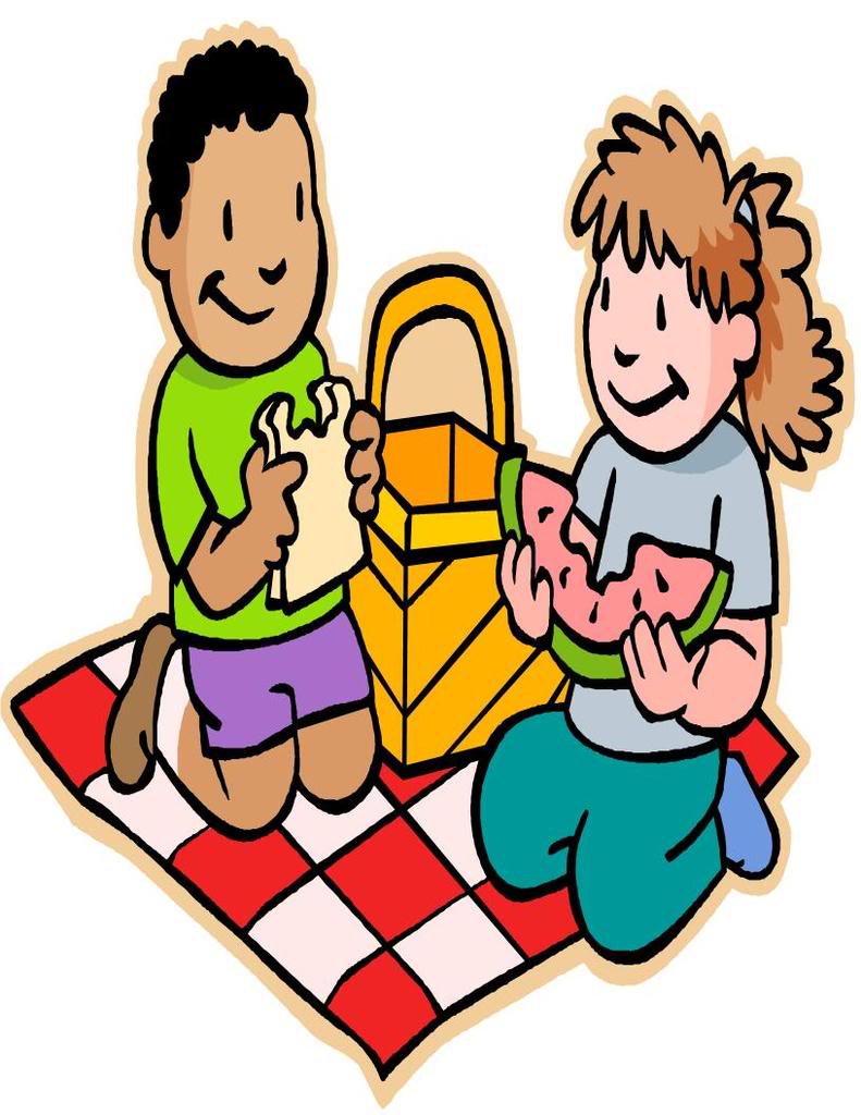 Clipart children picnic. Free download clip art