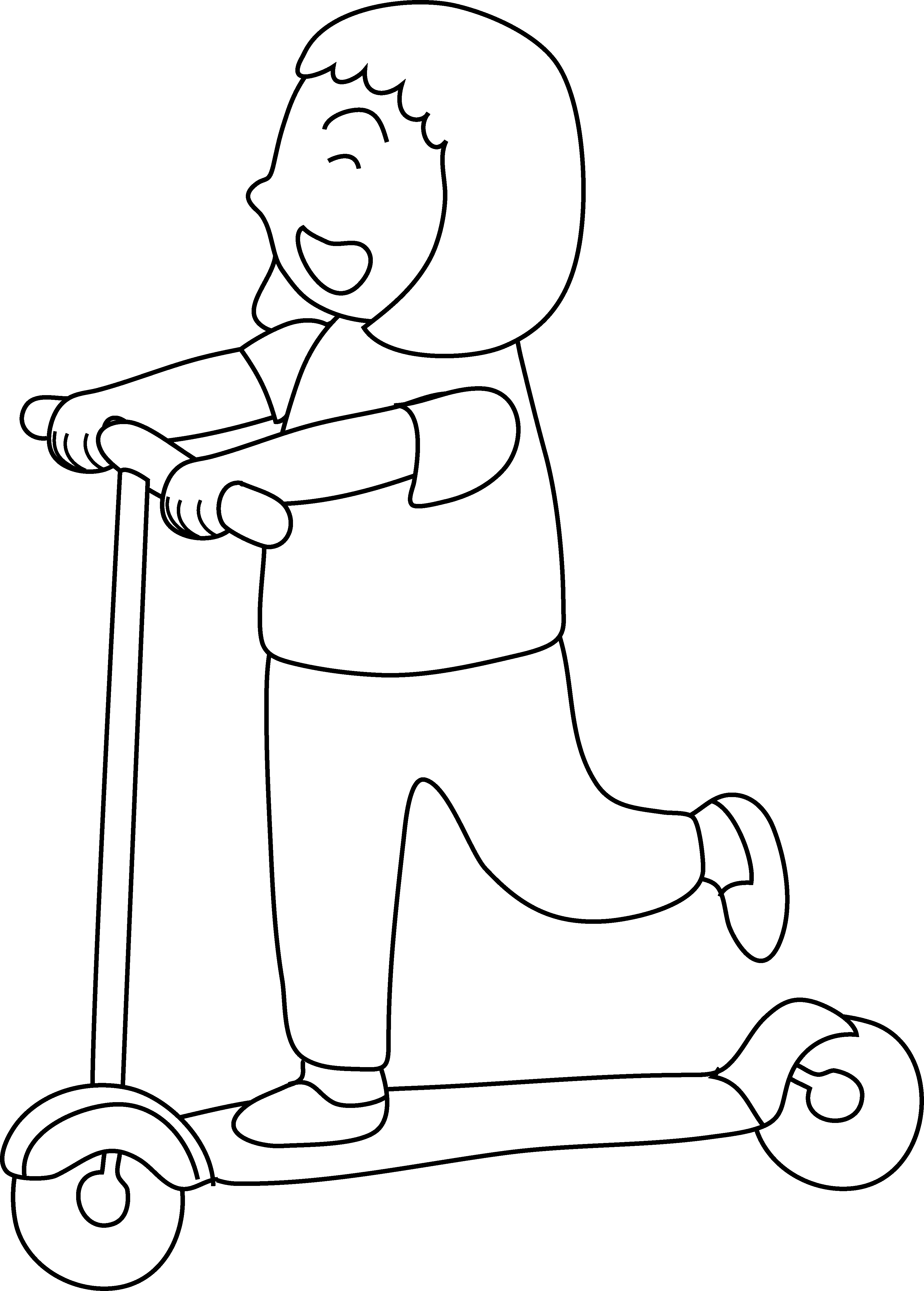 scooter clipart kick scooter