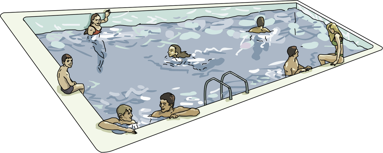 swimmer clipart community pool