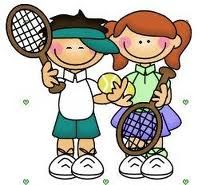 clipart child tennis