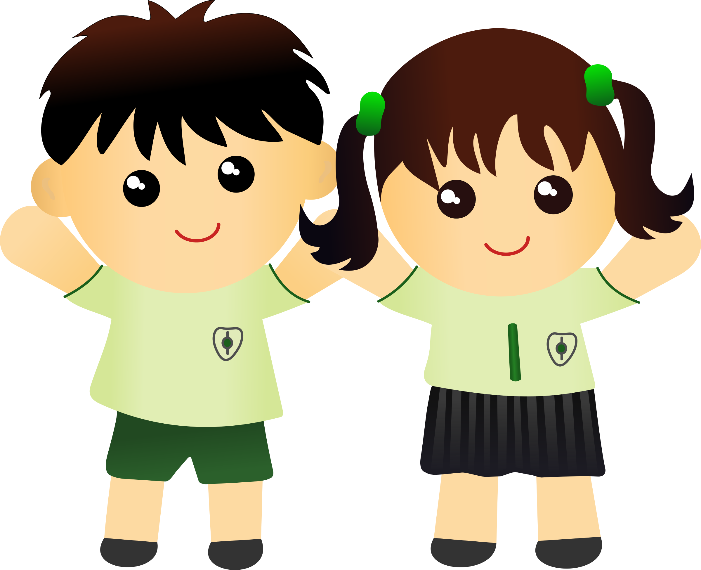 Clipart girl uniform.  collection of school