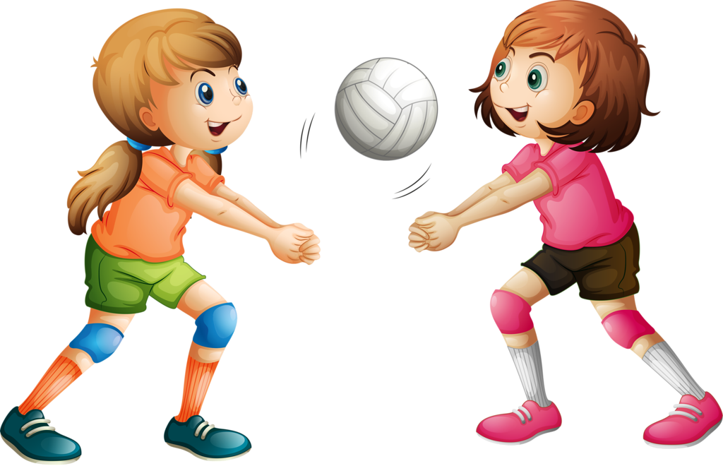 kid clipart volleyball