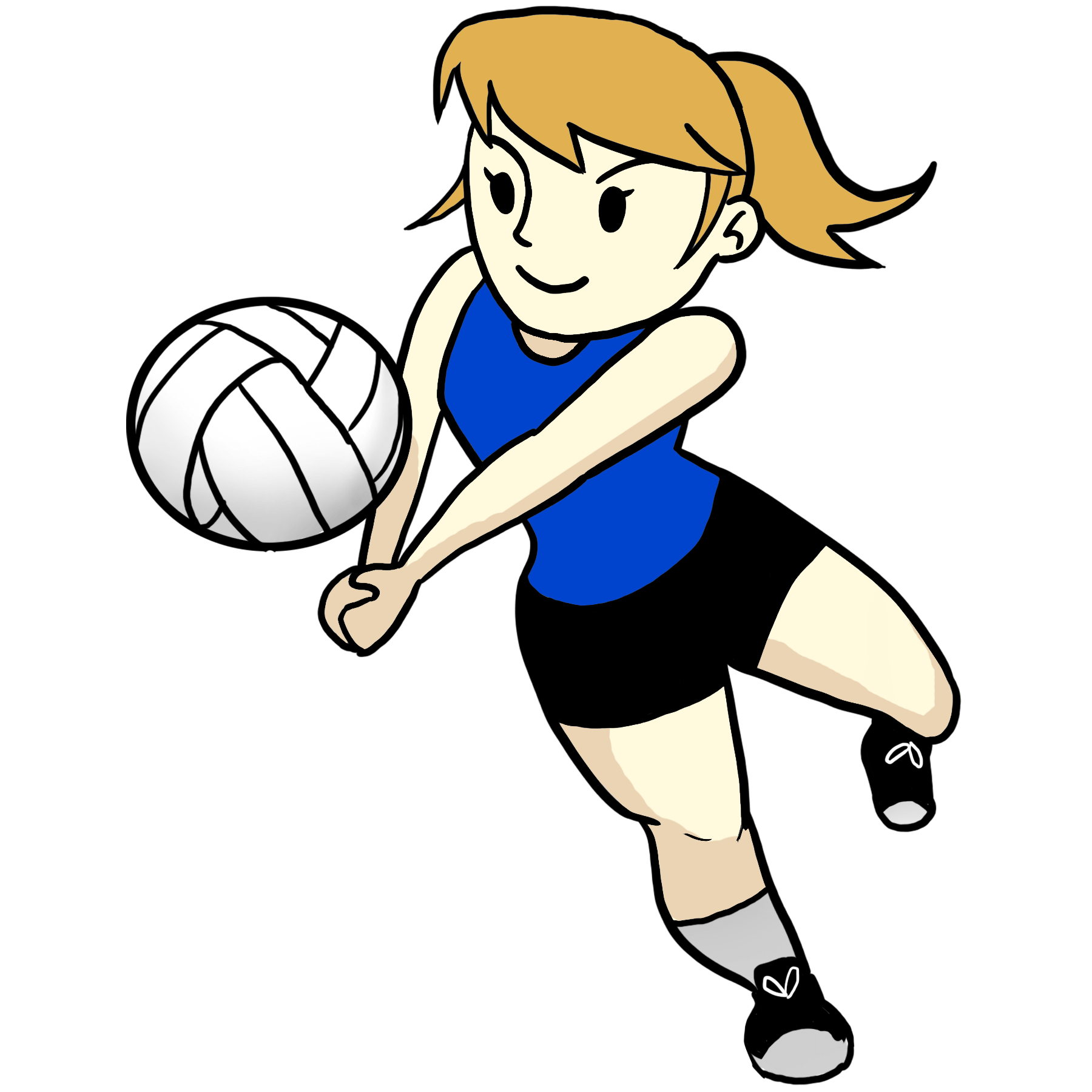 clipart child volleyball