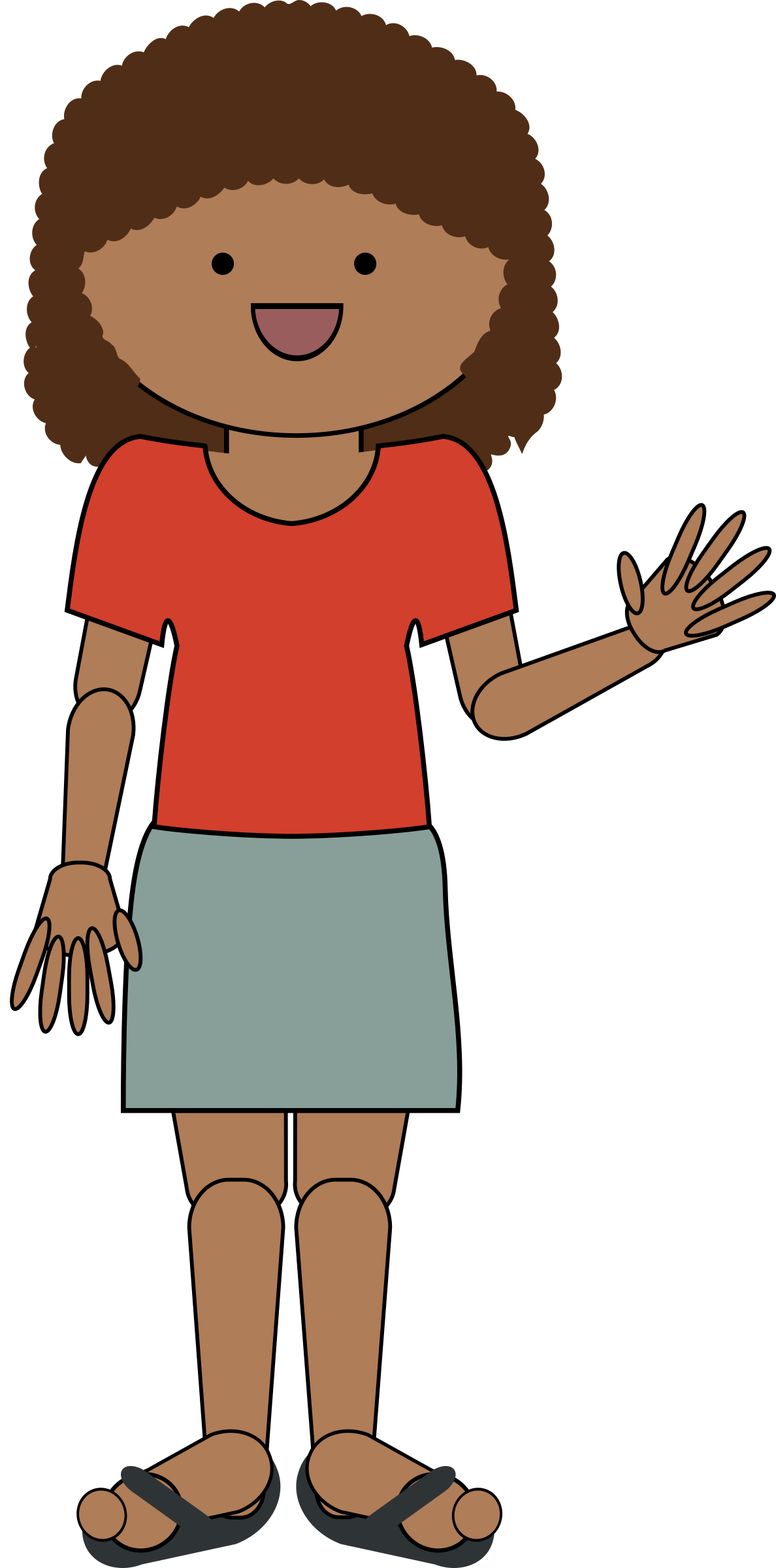 Friendly clipart wave goodbye.  collection of girl