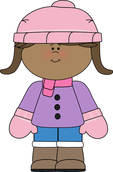 Cold clipart cold girl. Little dressed for winter