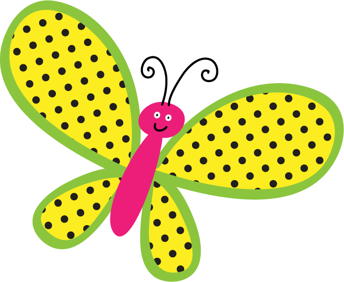 clipart girl butterfly