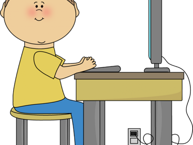 computers clipart child